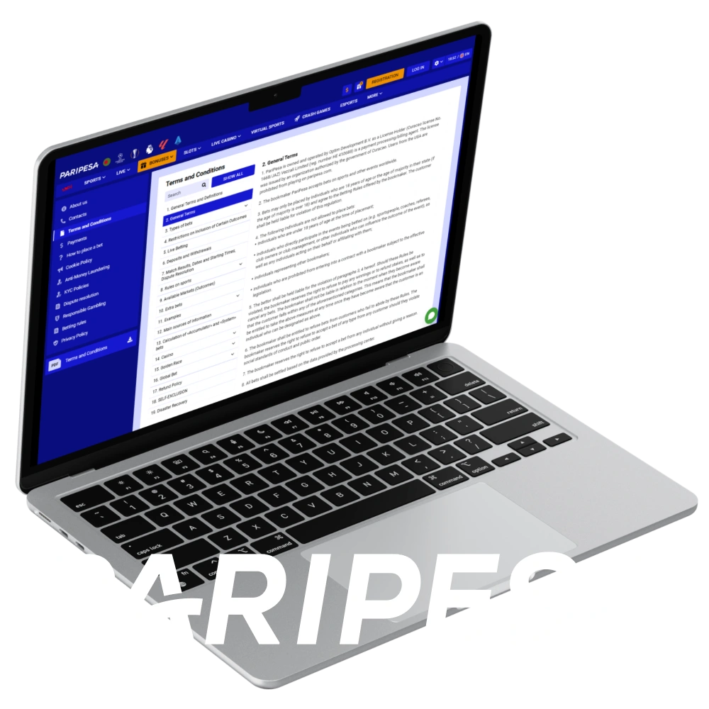 General Information about the PariPesa Platform Terms and Conditions.