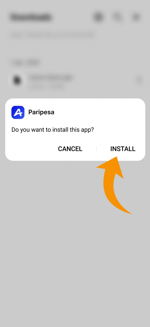 Finish those steps by installing Paripesa app on your android.