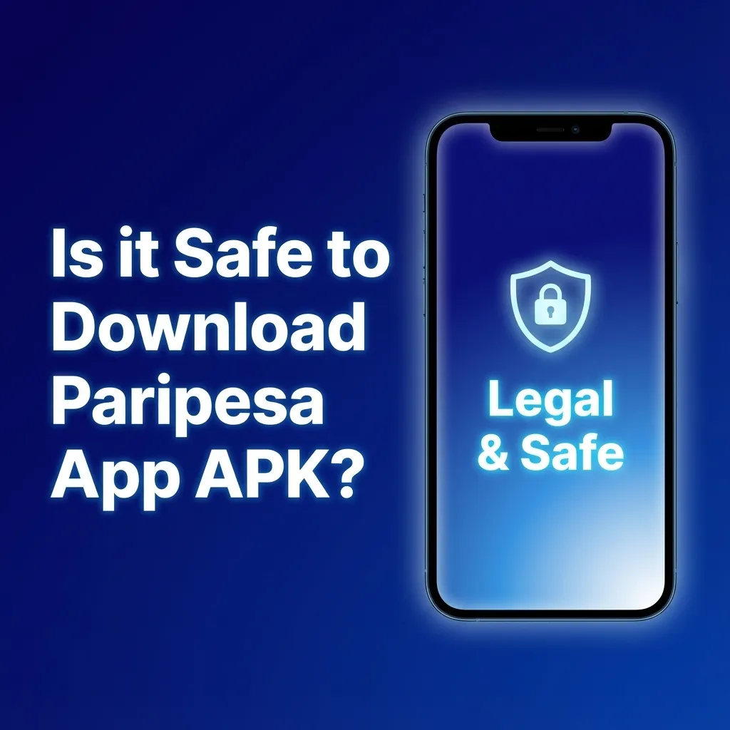 Illustration promoting the secure, licensed Paripesa betting app with encryption and safety icons around a smartphone