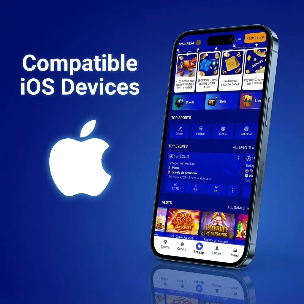 List of compatible iPhones from X to 15 series with note that devices running iOS 12+ can install the app