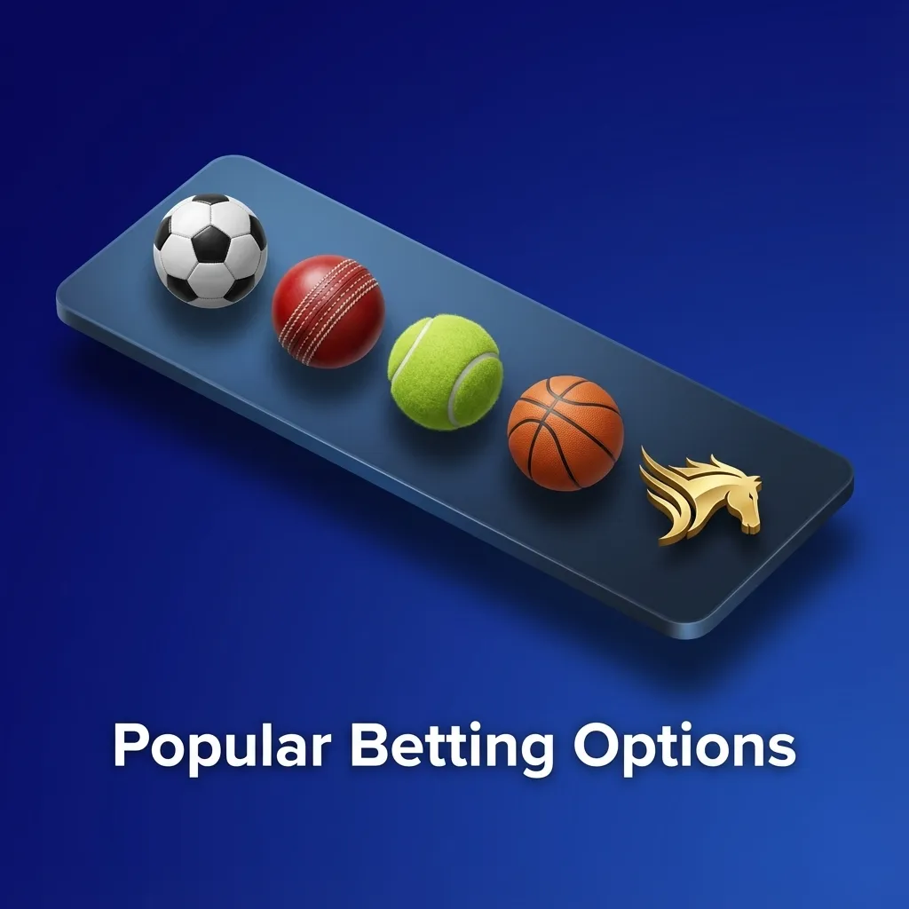 Graphic showing “Popular Betting Options”: Multi Live, Line/Prematch, and Cash Out with brief descriptions of each option.