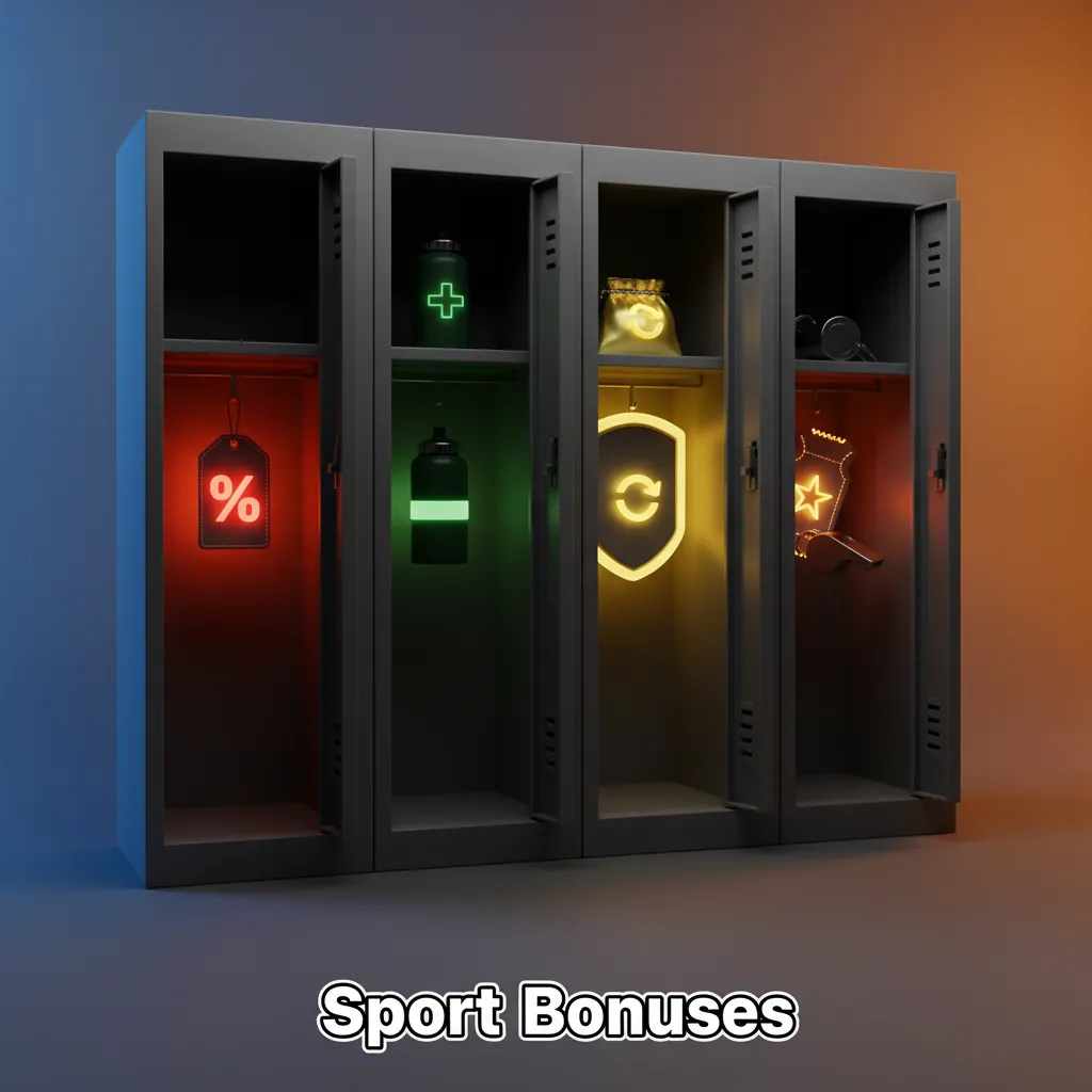 Sport bonuses banner: Acca Boost, Bet Insurance, Weekly Free Bet, Early Cricket Payout, Esports Reload.