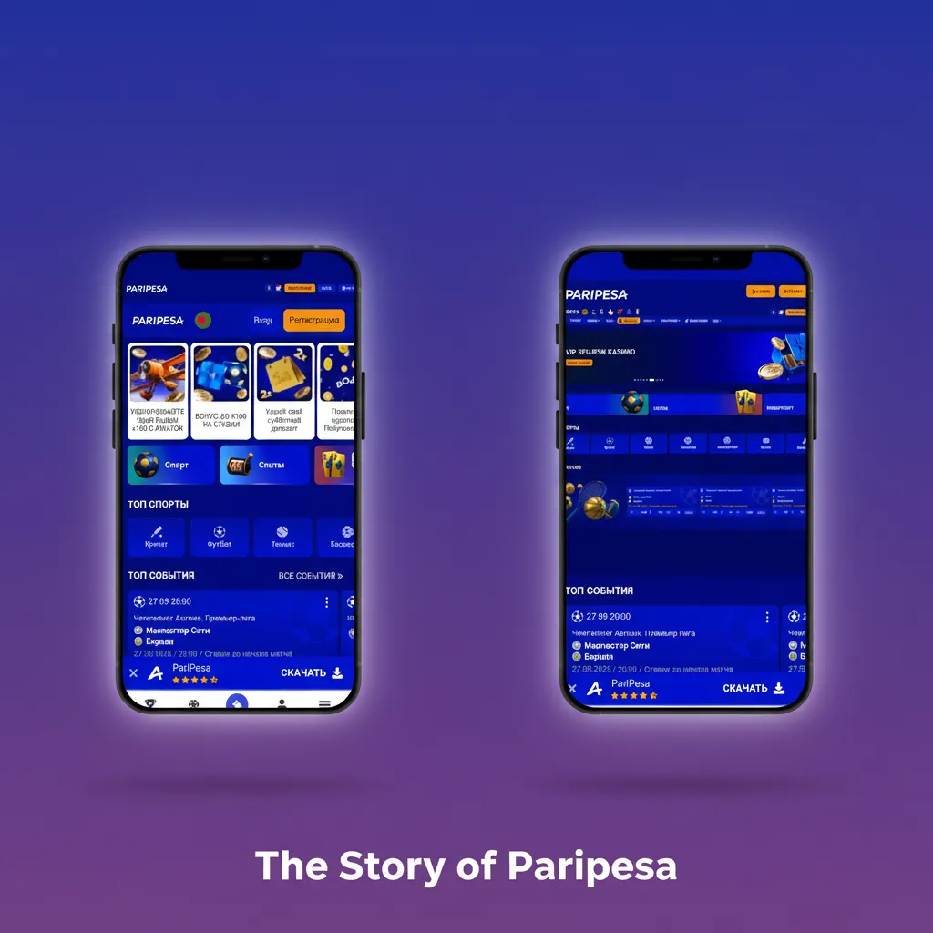 Illustration summarizing Paripesa's story: licensed operations, exec team, and promos for Bangladesh and cricket.