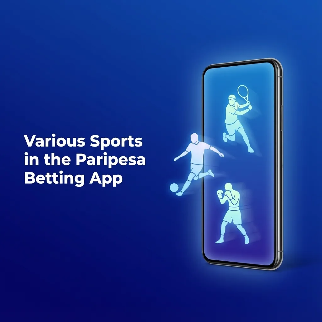 Paripesa app screen showing live betting options and icons for multiple sports and eSports in one interface