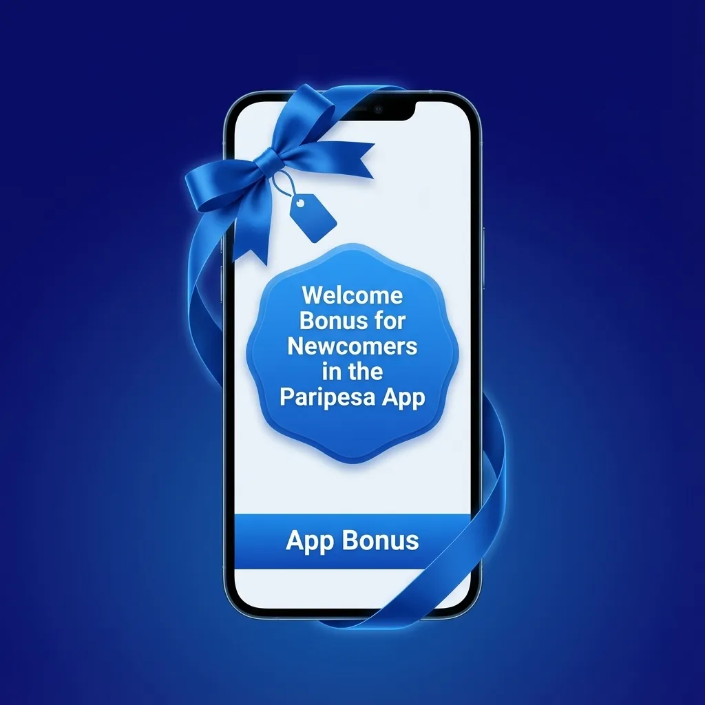 Paripesa app screen showing signup form with options to choose Sports or Casino welcome bonus for new users